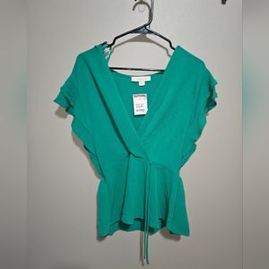 Green wrap top
